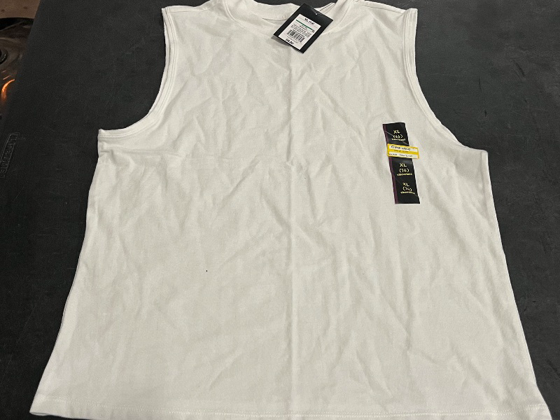 Photo 1 of (XL) Boys' Cutoff Tank Top - Art Class™ White XL