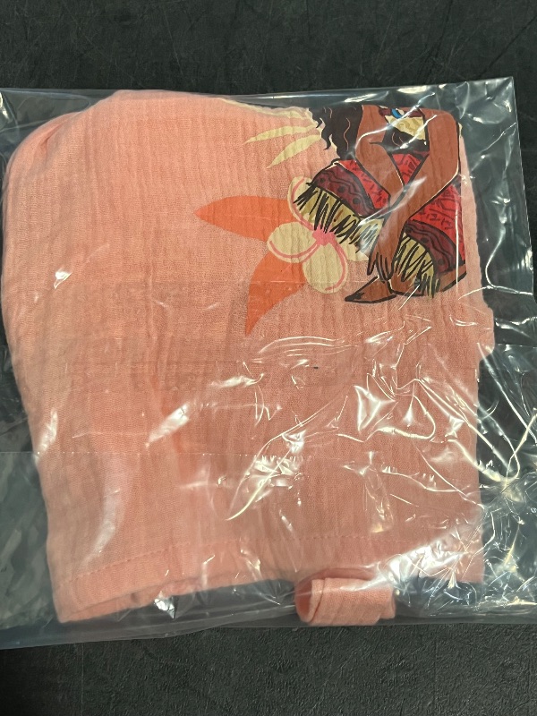 Photo 1 of (L) Girls' Moana Gauze Elevated Tank Top - Orange L
