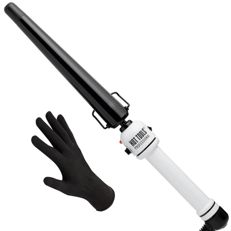 Photo 1 of HOT TOOLS Professional Nano Ceramic Extra Long Tapered Curling Iron for Shiny Curls

