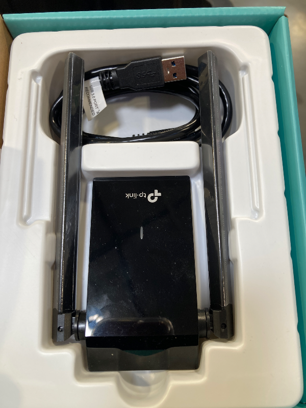 Photo 1 of TP-Link WiFi 6 USB Adapter for Desktop PC - (Archer TX20U Plus) AX1800 Wireless Network Adapter with 2.4GHz, 5GHz, High Gain Dual Band 5dBi Antenna, WPA3, Supports Windows 11/10