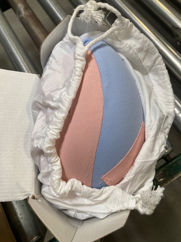 Photo 1 of 2in1 Ergonomic Memory Foam Travel Neck Pillow – Upgrade Travel Pillow for All Sleep Positions on Flights, Road Trips, and Long Distance Travel with Drawstring Bag (Adjustable - Blue and Pink)