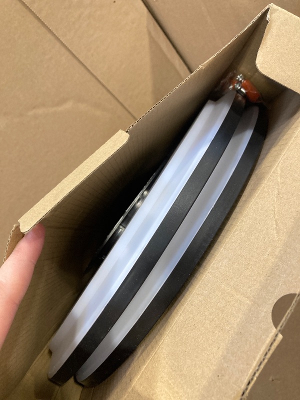 Photo 1 of 2PACK Flush Mount LED Ceiling Light Fixture Black, 12Inch 28Watt, Dimmable & 3000K-4500K-6000K 3 Color Selectable Ceiling Lamp 3200LM Low Profile Ceiling Light for Kitchen Bedroom Hallway Porch