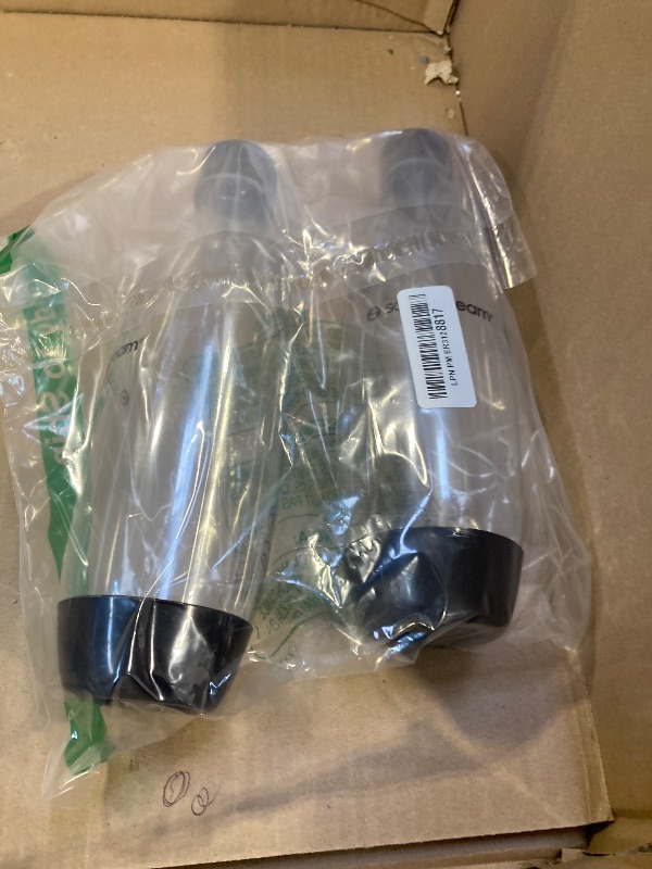 Photo 1 of sodastream 1L Twin Pack Dishwasher Safe Slim Bottle (Black)