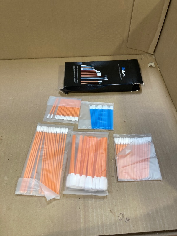 Photo 1 of AAwipes Cleaning Swab Kit Microfiber Knitted Polyester Swab Sticks (5 Types, Total 100 Packs) Lint Free Swabs for Printer, Gun, Optics Lens, Camera, Arts and Crafts, Automotive Detailing (FA501)