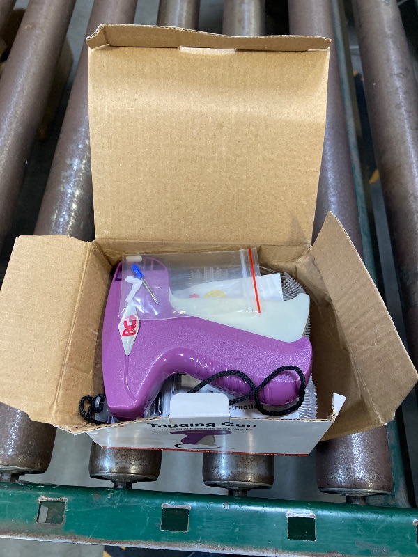 Photo 1 of PAG Standard Tagging Gun Price Tag Attacher Gun for Clothing with 5 Needles and 2000 2inch Barbs Fasteners, Purple