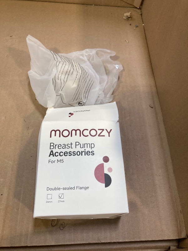 Photo 1 of Momcozy Double-Sealed Flange 27mm Compatible with Momcozy M5 Breast Pump. Original M5 Breast Pump Replacement Accessories, 1PC (27mm)