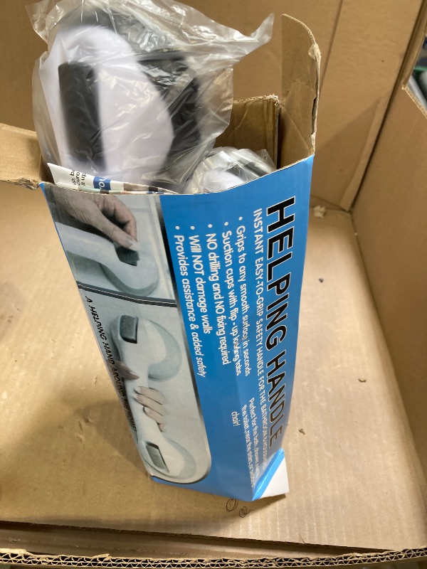 Photo 1 of 2 Pack Grab Bars for Bathtubs and Showers, Shower Handles for Elderly Seniors bar Bars Safety Elderly Suction 500 lbs Cup and Walls bathtubs Handicap He