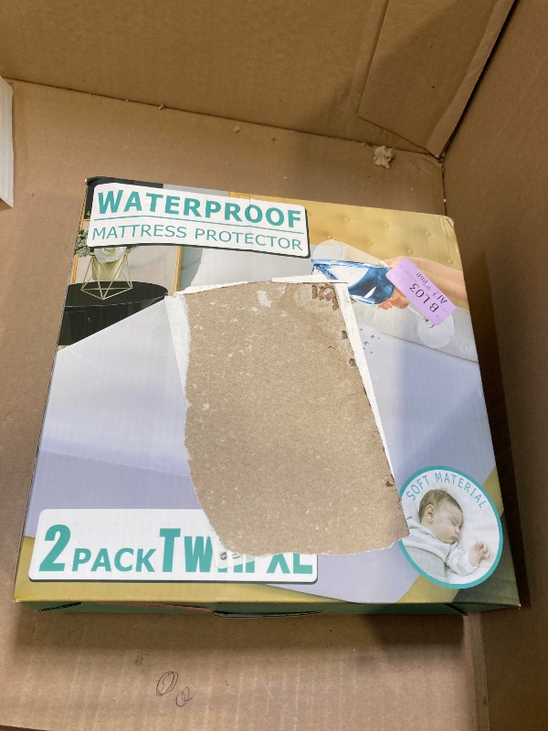 Photo 1 of Softhour 2 Pack Twin XL Size Premium Waterproof Mattress Protector,Soft Breathable College Dorm Pad Cover,Noiseless Bed Cover - Stretch to 21''Fitted Deep Pocket Protection