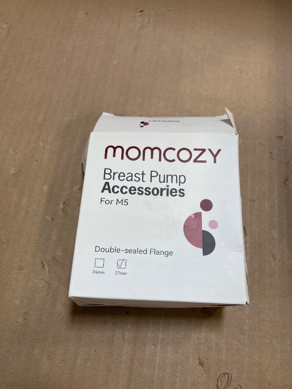 Photo 1 of Momcozy Double-Sealed Flange 27mm Compatible with Momcozy M5 Breast Pump. Original M5 Breast Pump Replacement Accessories, 1PC (27mm)
