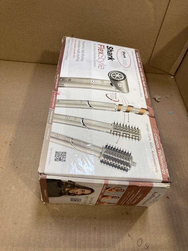 Photo 1 of Shark HD430REF (Refurbished) FlexStyle Air Styling & Drying System, Powerful Hair Dryer Brush & Multi-Styler with Auto-Wrap Curlers, Paddle Brush, Oval Brush, Concentrator Attachment, Stone 