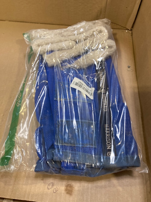 Photo 1 of Harrison Howard Loose-Fitting Horse Fly Boots UV-Protective, Breathable, Tear-Resistant Fine Mesh Leggins Stay-on Comfortable Fly Boots with Ultra-Soft Wool Trim (Set of 4) Signature Blue Cob (Medium)