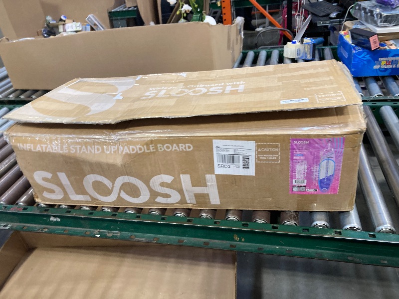 Photo 1 of SLOOSH Inflatable Stand Up Paddle Board, 11'6" Inflatable Paddle Boards with Premium Accessories, Non-Slip EVA Deck, Ultra-Light Carry Bag Pump, Rapids SUP for Youth & Adults, Fuchsia Tide