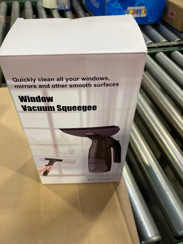 Photo 1 of Window Vacuum Squeegee Cordless, Window Vac with Detachable Water Tank and Strong Suction, Electric Window Cleaning Tool for Shower Wall, Glass, Mirror, Countertop, Tiles, Car Windshield