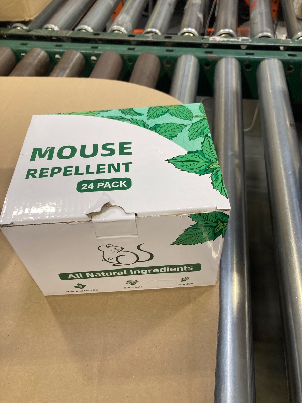 Photo 1 of Pest Rodent Repellent, 24 Pack Peppermint Oil for Mice, Mouse, Rats, Spider, Roach, Ant, Bugs, Squirrel, Insect Repellent Pest Control Indoor & Outdoor Use, Natural Mouse Deterrent Family & Pet Safe