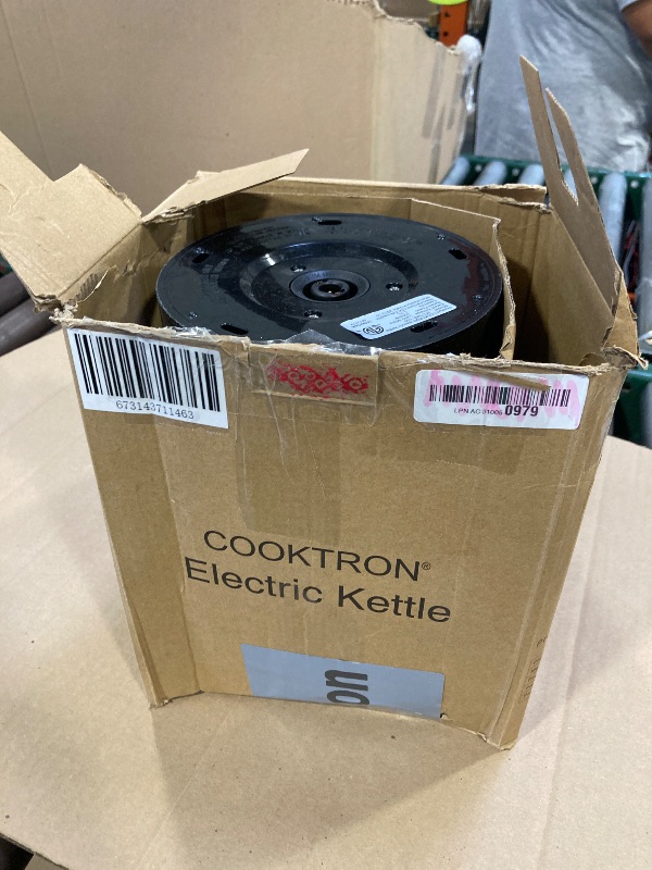 Photo 1 of Open Box Paris Rhône Electric Tea Kettle 1.5L 1500W with Wide-Open Lid BPA Free - BLACK