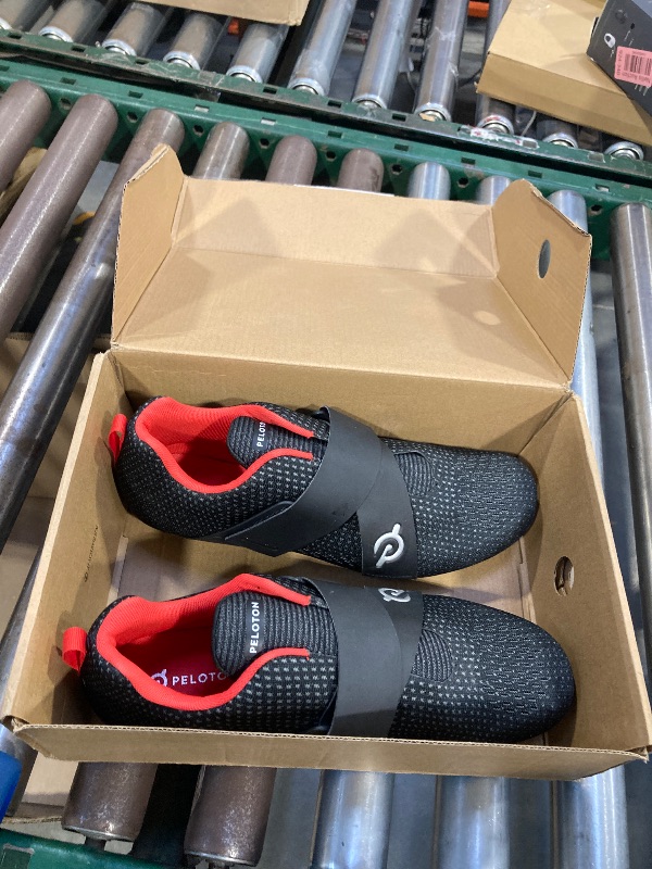Photo 1 of Unisex Cycling Shoes Compatible with pelaton Indoor Road Bike Riding Shoes for Men and Women Delta Cleats Clip Outdoor Pedal, (Black-red, M10.5)