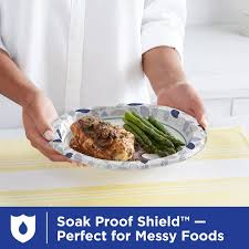 Photo 1 of Dixie Large Paper Plates, 10 Inch, 30 Count, 2X Stronger*, Microwave-Safe, Soak-Proof, Cut Resistant, Disposable Plates For Everyday Breakfast, Lunch, & Dinner Meals