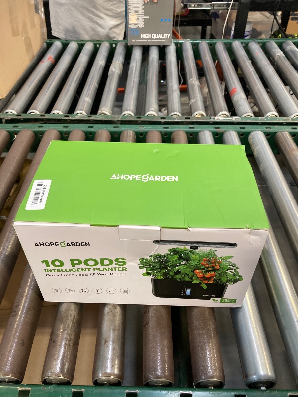 Photo 1 of Ahopegarden Indoor Garden Hydroponics Growing System: 10 Pods Plant Germination Kit Aeroponic Herb Vegetable Growth Lamp Countertop with LED Grow Light - Hydrophonic Planter Grower Harvest Lettuce