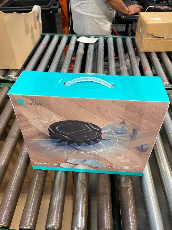 Photo 1 of Lefant Robot Vacuum Cleaner, Strong Suction, 120 Mins Runtime, Slim, Low Noise, Automatic Self-Charging, Wi-Fi/App/Alexa Control, Ideal for Pet Hair Hard Floor and Daily Cleaning, M210