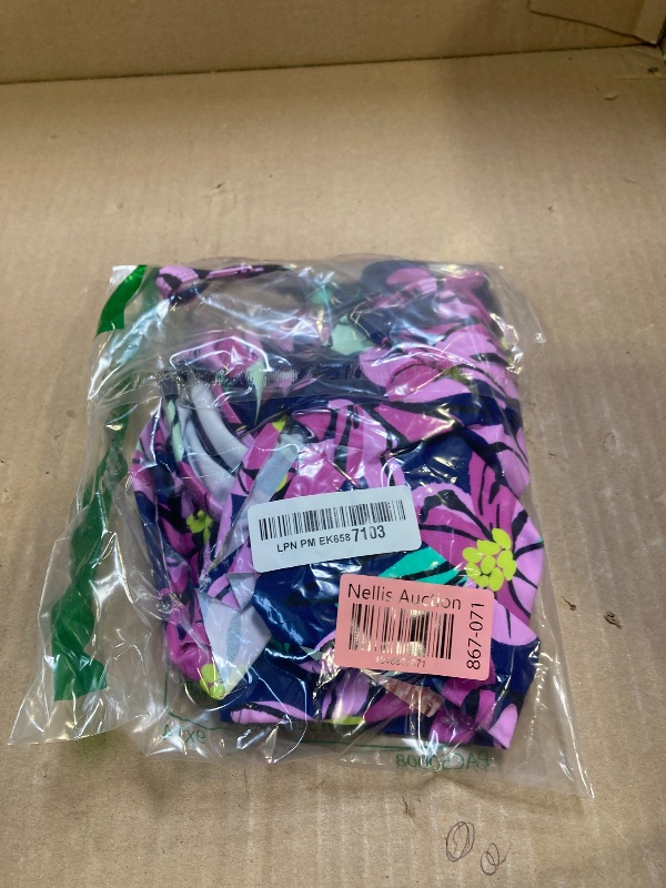 Photo 1 of Kanu Surf Girls' Morgan Floral Ruffle 1-Shoulder 1-Piece Swimsuit, Sunflower Navy, 12