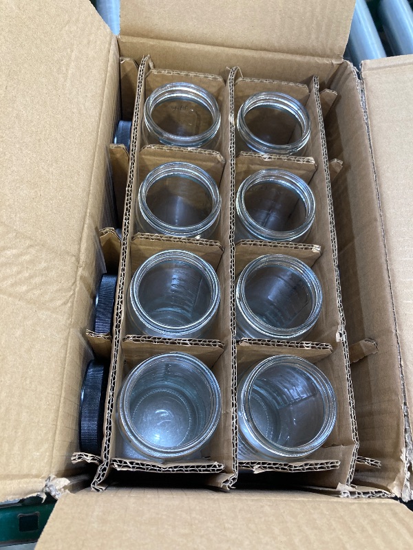 Photo 1 of Ruckae 16oz 8 Pack Juice Bottles, Glass Bottles Juicing with Lids, Smoothie Cup Lids, Water Bottle Mason Jar Drinking Glasses for Juicing, Smoothies, Kombucha