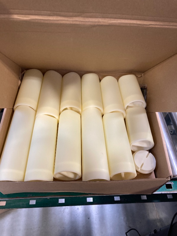 Photo 1 of Metaku Flameless Flickering LED Candles - 24 Pack Ivory with Remote & Timer for Decoration