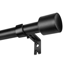 Photo 1 of 1” Diameter Curtain Rods Itself is 30 to144 inch 1 Pack Fit 30-142 inch, 66 to 120 inch Window with Heavy Duty Adjustable Rod Matte Black Curtain Splicing Metal Extra Long Curtain Rod for Windows