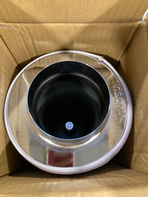 Photo 1 of VIVOSUN 4 Inch Air Carbon Filter Smellines Control with Australia Virgin Charcoal for Inline Duct Fan, Grow Tent, Pre-filter Included, Reversible Flange 4" x 12"