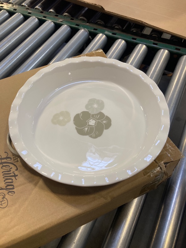 Photo 1 of  Ceramic Pie Pan for Baking - 9 Inch Quiche Baking Dish Nonstick Pie Plate, Deep Dish Scratch-Resistant Pie Pan for Apple Pie Pot Pie, Series TARA