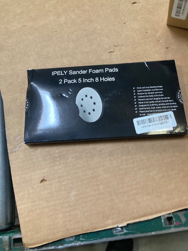 Photo 1 of IPELY 2 Pack 5 Inch 8 Holes Foam Interface Pad Surfprep Foam Sanding Pads for Buffer (2 Pack)