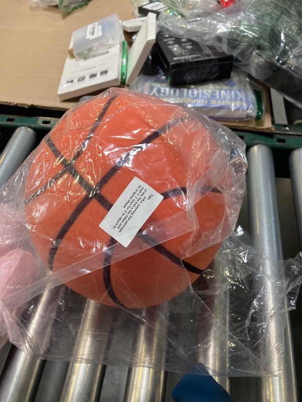 Photo 1 of ALDWDY Silent Basketball Size 7 (29.5") – Grooved Airless Indoor Basketball for Quiet Dribbling and Indoor Training, Pro PU Foam Ball – Real Feel Higher Bounce Quieter