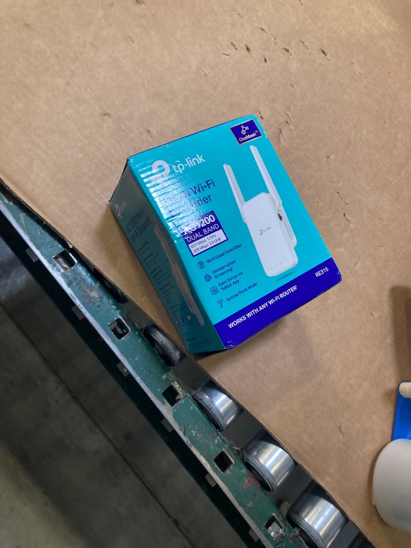 Photo 1 of TP-Link AC1200 WiFi Extender, 2025 Wirecutter Best WiFi Extender, 1.2Gbps home signal booster, Dual Band 5GHz/2.4GHz, Up to 1600 Sq.ft and 32 Devices, EasyMesh Compatible, One Ethernet Port (RE315)