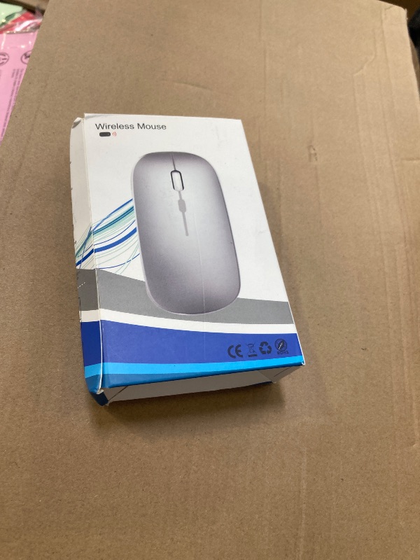 Photo 1 of AIKOKOK Wireless Bluetooth Mouse Rechargeable Laptop Mice with LED Use Portable(BT5.2 and USB 2.4G) Dual Mode Connection Silent Slim Computer Mouse for Laptop/iPad Tablet/Apple MacBook/PC (Black)