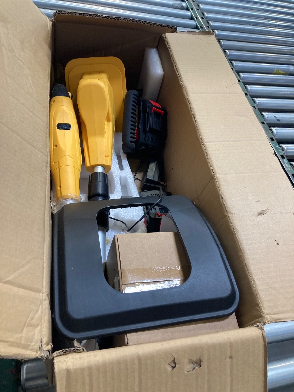 Photo 1 of 21V Cordless Garden Tiller & Cultivator, 360RPM Small Rototiller for Lawn & Soil, 9.06in Width, 2x3.0Ah Batteries for Gardens & Lawns (DT3070)
