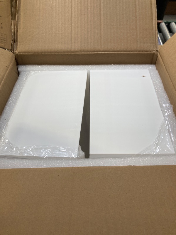 Photo 1 of Oversized Buffet Risers, Food Display Stand for Catering Dessert Collectibles Jewelry Figures Show, White Acrylic Cuboid Display Nesting Risers with Hollow Bottoms, Cuboid, 6 Pcs, 10x12x14
