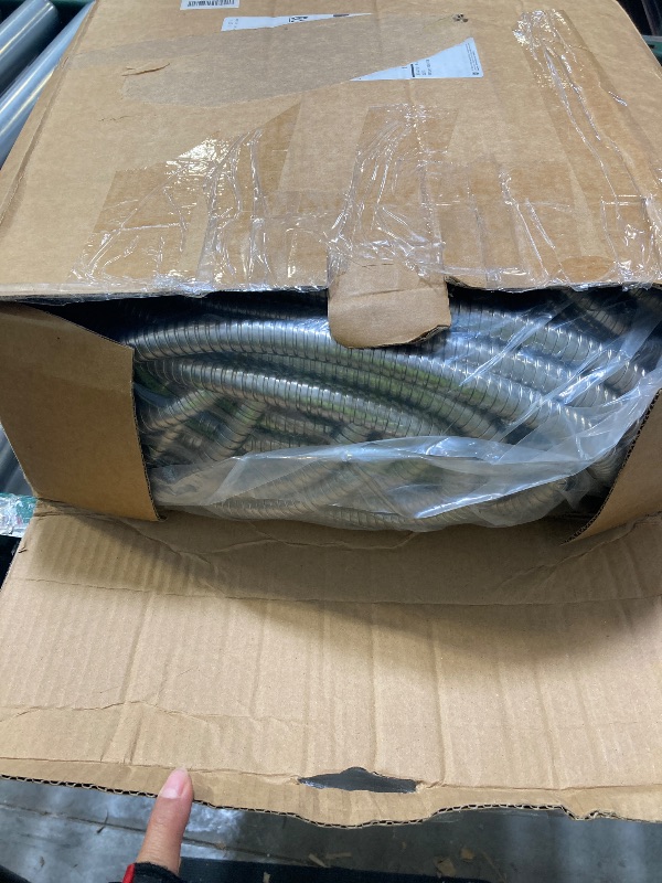 Photo 1 of 200 ft Stainless Steel Garden Hose - 2025 Upgraded Metal Water hose - Flexible Water Hose Pipes with Latex Core, 3/4" Solid Brass Connector - No-Expandable Garden Hoses
