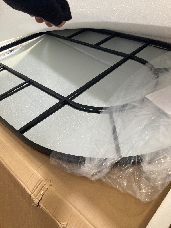 Photo 1 of Bathroom Mirror, 30x40 Arched Wall Mirror, Black Wall-Mounted Mirrors, Bathroom Vanity Mirror, Mirrors for Over Sink, Bathroom, Living Room, Bedroom, Entryway
