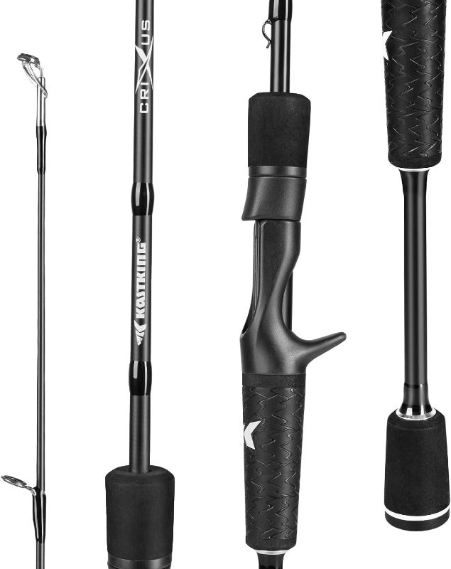Photo 1 of KastKing Crixus Fishing Rods,IM6 Graphite Spinning Rod & Casting Rod W/Zirconium Oxide Ring Stainless Steel Guides, SuperPolymer Handle
