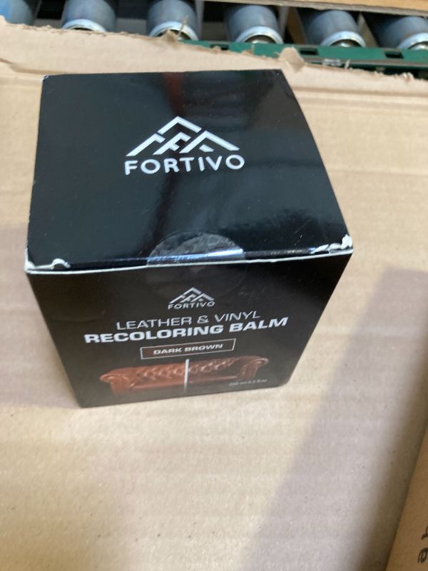 Photo 1 of FORTIVO Leather Recoloring Balm, Color Restorer, Scratch Remover, Couch Paint and Repair, Leather Balm for Couches