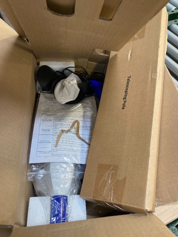 Photo 1 of Little Shark Pool Vacuum for Above Ground Pool, Hot Tub Vacuum with a 60w Motor,18 Gal/Min Powerful Suction, Compact & Light Pool Vacuum with 5000mAh Battery, 1h Running Time