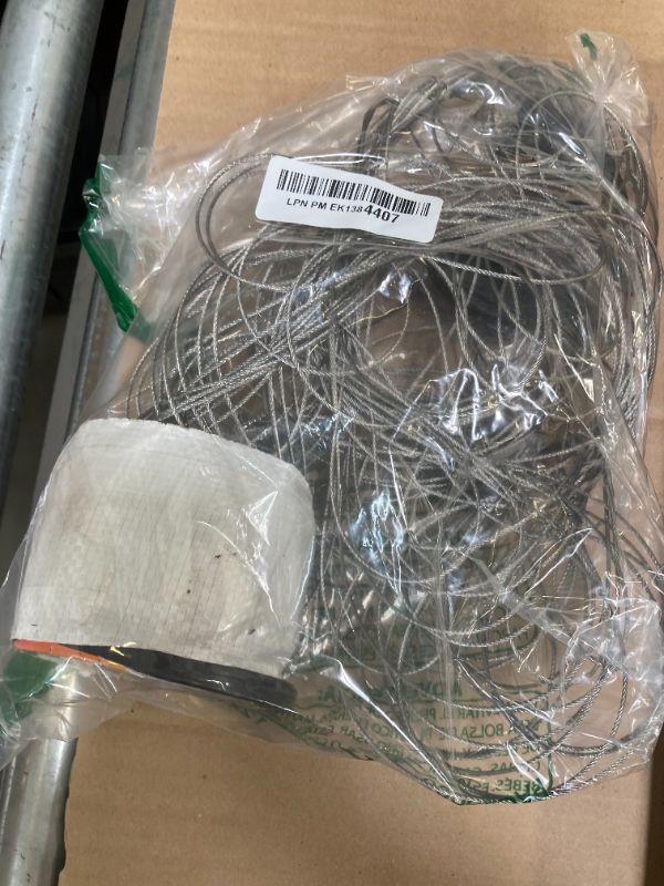 Photo 1 of Dasleo 304 Stainless Steel Wire Rope - 328 ft Waterproof & Rustproof 1/16-Inch Wire Cable - 7x7 Strand Core - 100 Hourglass Sleeves Included