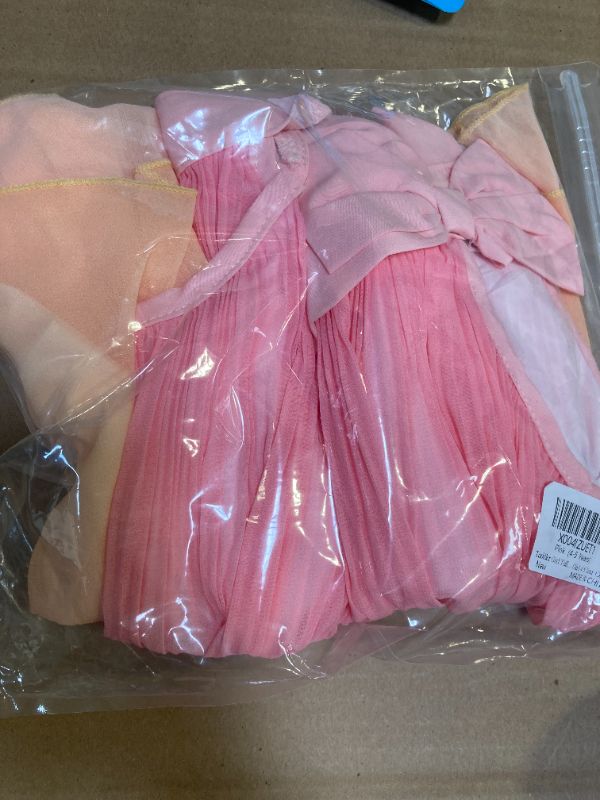 Photo 1 of Toddler Girl Tulle Dresses 4T 5T Girl Clothes Ruffle Pink Orange Prom Dress Ombre Summer Toddler Outfits Birthday Beach Sundress for Girl 4 5 Year Old