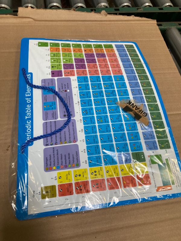 Photo 1 of Periodic Table with Double-Sided Element Magnets, Periodic Table of Elements Puzzle, Flashcards, Poster, Chemistry Gifts
