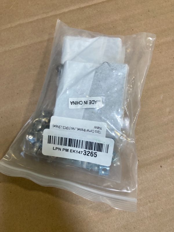 Photo 1 of 10pcs Corner Bracket Plate Black 2020 Series 5 Hole L Shape Joint Plates with 50pcs M5 T Nuts + 50pcs M5x8mm Screws + 1pcs Wrench for Slot 6mm 20S Aluminum Rail Accessories (10PCS L Shape)