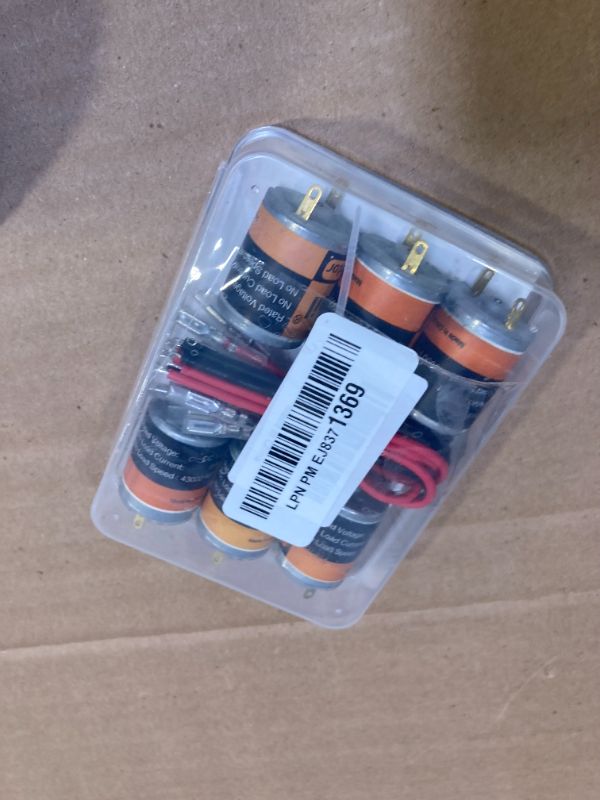 Photo 1 of 6Pcs 280 Micro DC Motors 3V-12V 13500RPM 0.5A with 2.8mm Insulated Connector & 6inch 20AWG Wire for RC Boat, DIY Airplane, Model Toys, 12V DC Motor Compatible