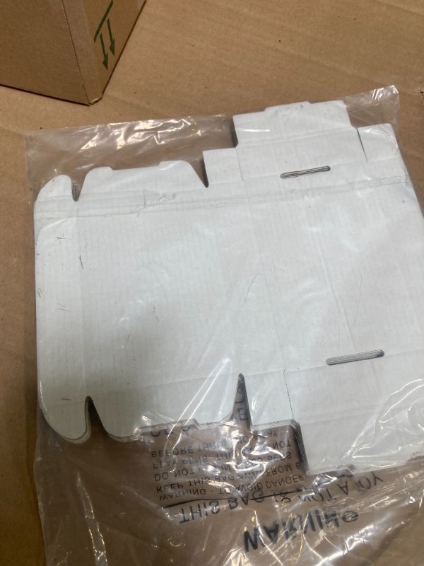 Photo 1 of 5x3x1 inch Small White Mailers Boxes Recyclable Corrugated Gift Box for Packaging Shipping Set of 10