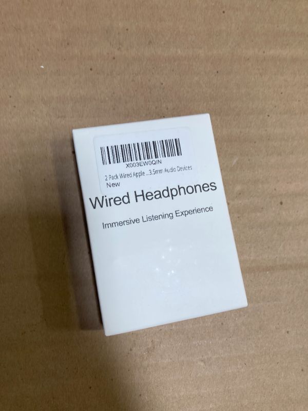 Photo 1 of Nimizo 2 Pack Wired iPhone Earbuds/Headphones/Earphones with 3.5mm Wired [MFi Certified] with Mic, Volume Control Compatible with iPhone,iPad,iPod,Computer,MP3/4,Android Most 3.5mm Audio Devices