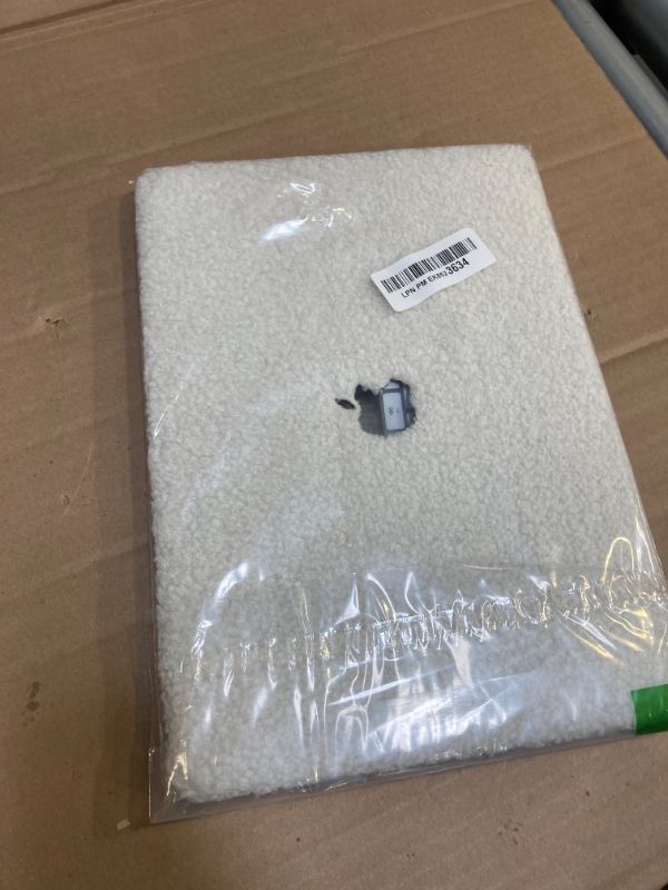 Photo 1 of BYCeKe Compatible with MacBook Air 13 inch Case 2022-2018 M1 A2337 A2179 A1932,Case for MacBook Air M1,Soft Fluffy Fuzzy Plush Faux Fur Cream Leather Hard Shell&Keyboard Cover for Mac Air 13, Biege