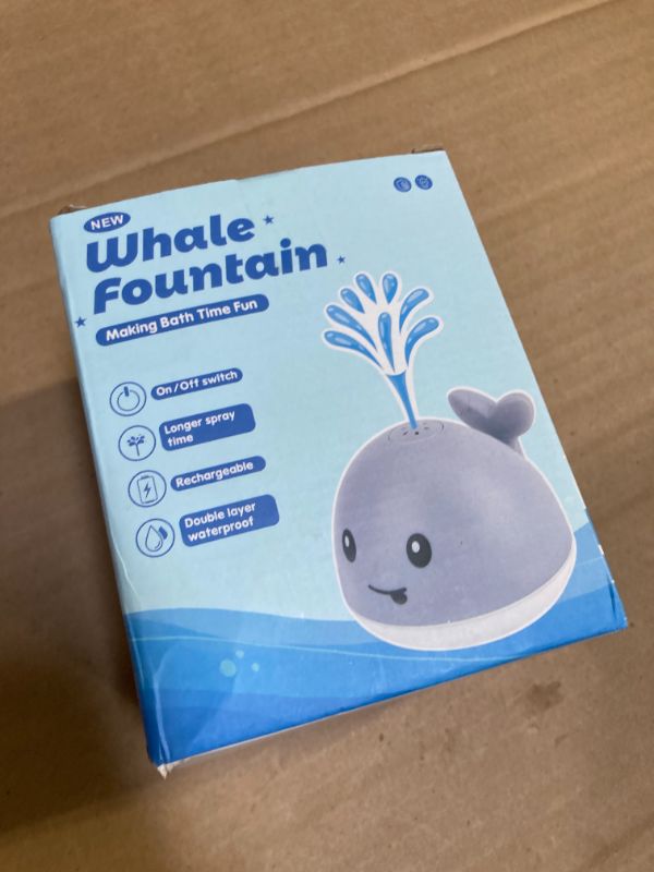 Photo 1 of ?2025 Upgraded?Gigilli Baby Girl Whale Bath Toy, Easy Charging Bath Toys for Kids Ages 1-3 Light Up Bath Fountain Toy 6-12-18 Months Toddler Bath Toy Sprinkler Baby Easter Gifts Easter Basket Stuffers