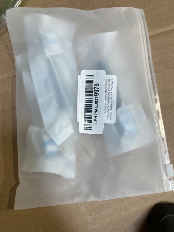Photo 1 of 6-Pack Replacement Toothbrush Heads for Dnsly Fairywill FW507/FW508/FW917/FW909/FW949/FW958/FW507B/FW908/FW610/FW659/FW719/FW910 KIPOZI Sboly Sonic Electric Toothbrush (Black)